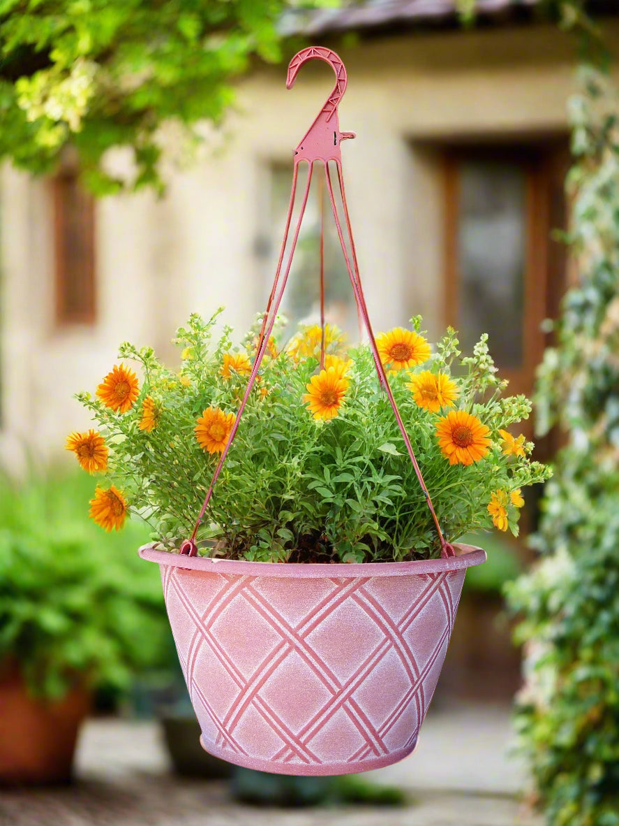 Bell Lattice Hanging Basket