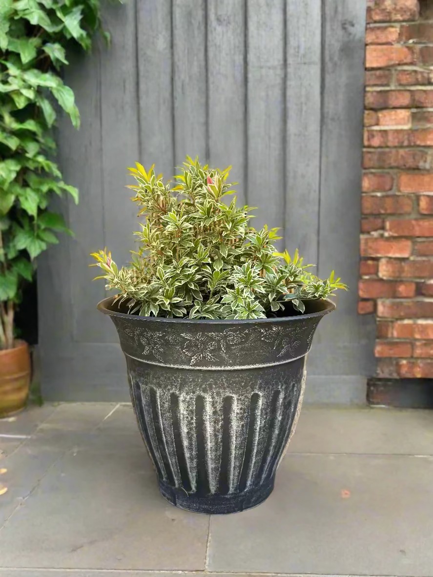 Floral Fluted Planter