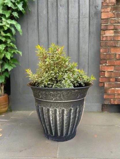 Floral Fluted Planter