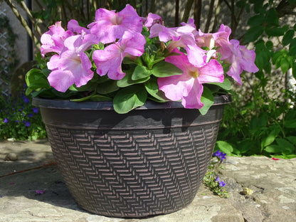 Black Rattan Bowl
