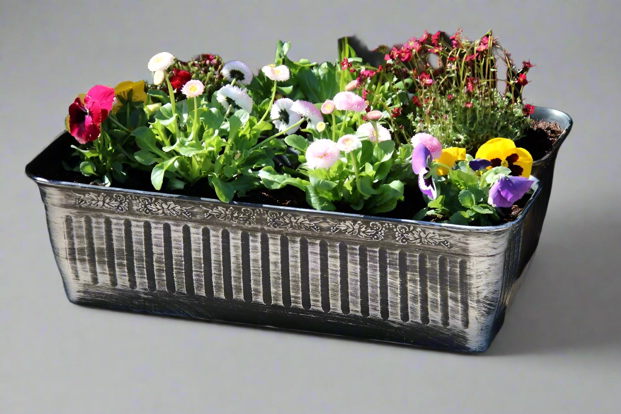 Trough Window Box Floral Fluted Trough (Window Box) – Distinctive Planters
