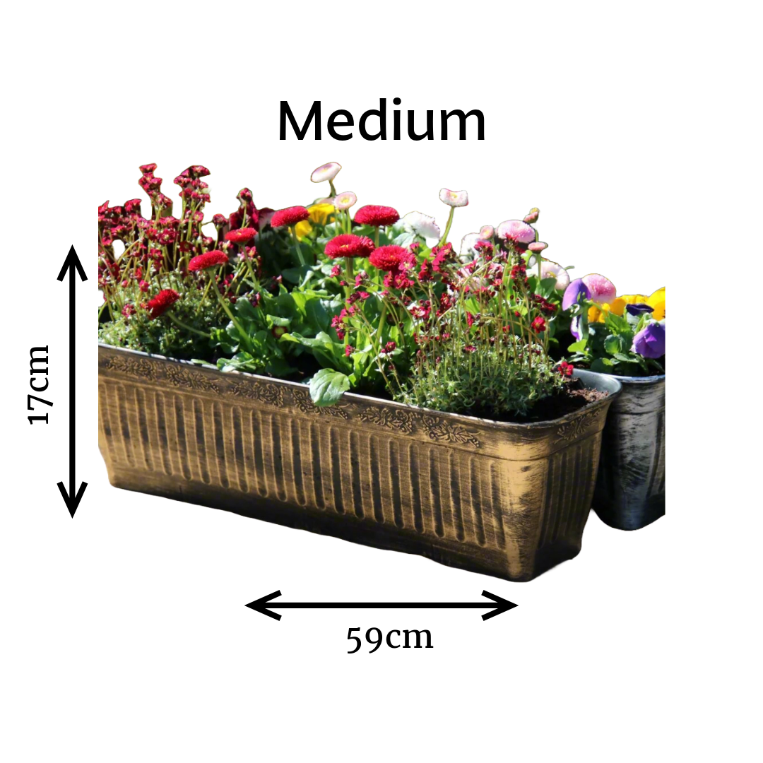Floral Fluted Window Box