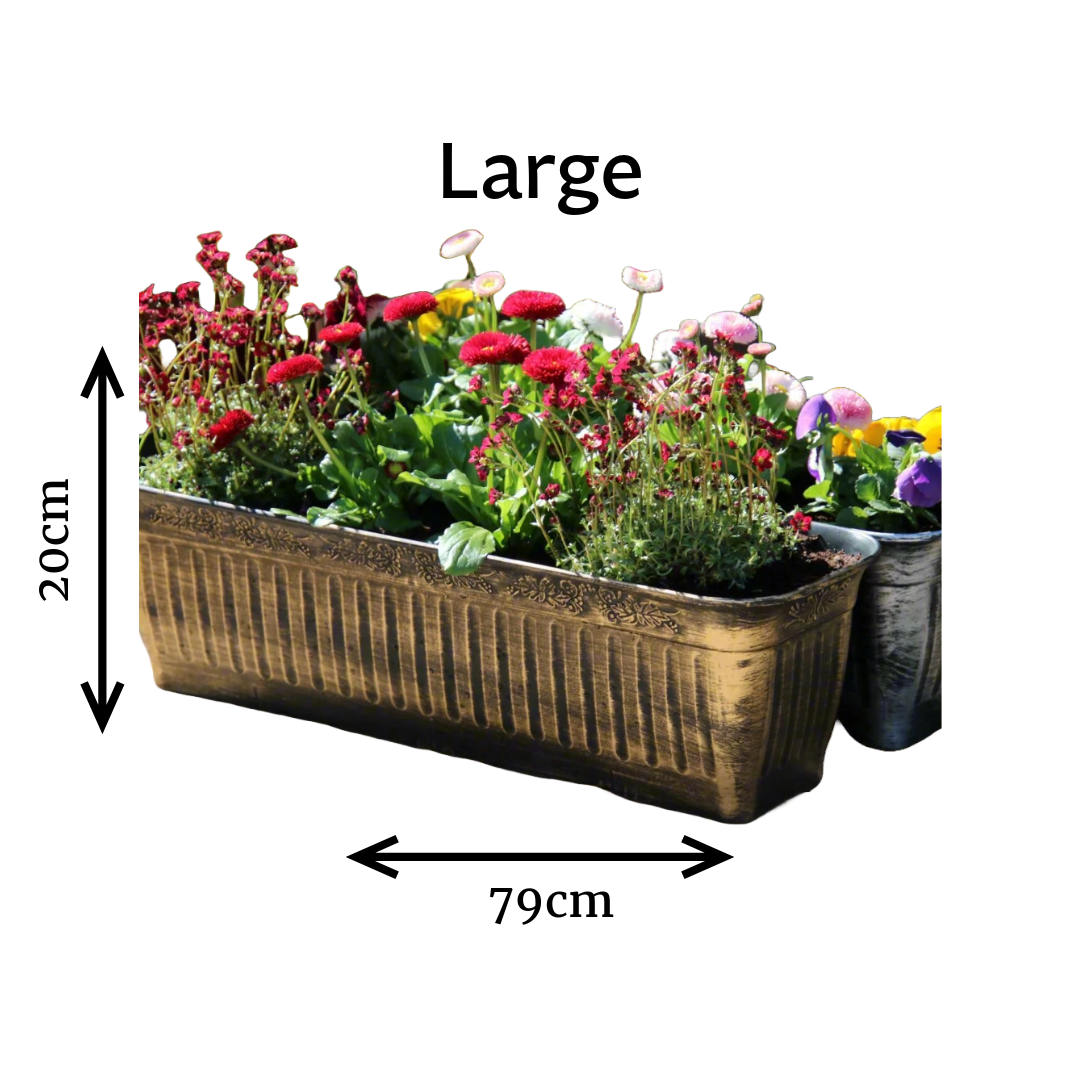 Floral Fluted Window Box
